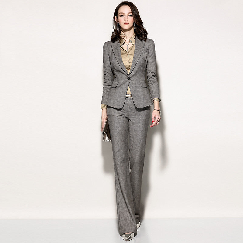 Women’s Thin Wool Professional Suit | Elegant Slim-Fit Business Blazer & Trousers Set | High-Sense Formal Office Wear | Premium Wool-Blend Tailored Suit for Women | 2026 Executive Fashion Collection